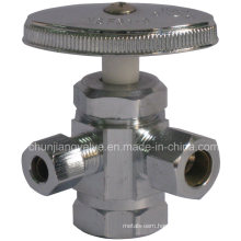 Brass Three Way Angle Stop Valve (J34)